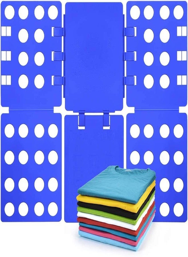 AVMART Adjustable Clothes Folder T Shirt Flip Fold Folding Board Fast Laundry Folder Clothing Flip Fold Box Legend, Blue - Image 1